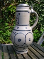 Large Stoneware Jug or Stein Bouffioulx - Belgium